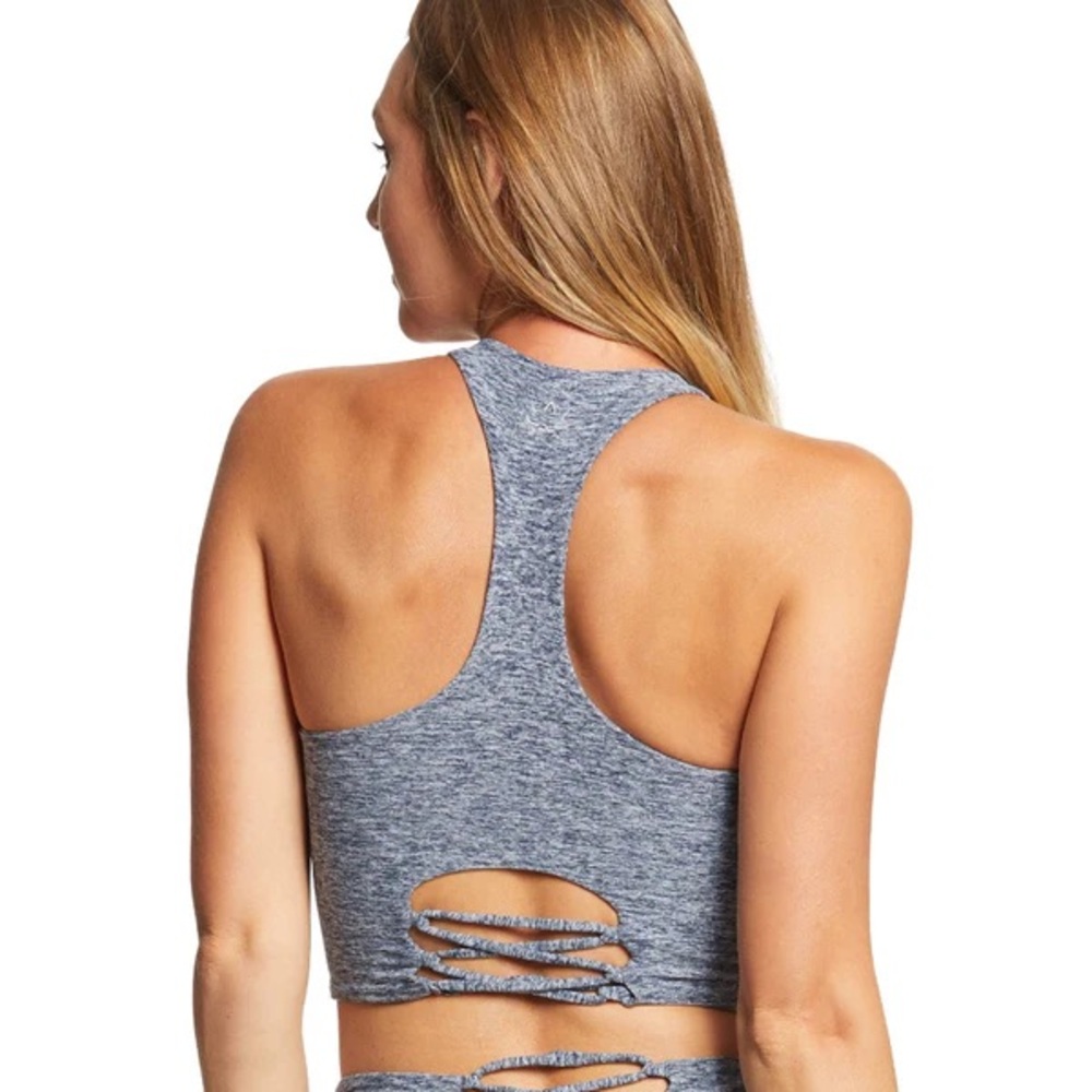 🌲 Beyond Yoga Across The Straps Strappy Crop Tank Light Blue Alo Yoga Inspo L